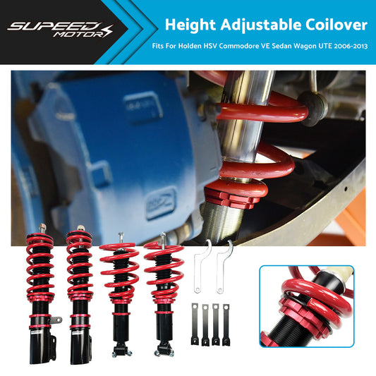 Adjustable Height Coilover Suspension Shock Suitable for Holden VE Commodore Sedan Wagon