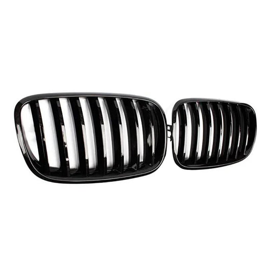 Front Bumper Kidney Grill Grille Gloss Suitable For BMW E70 X5 E71 X6 2007-2013