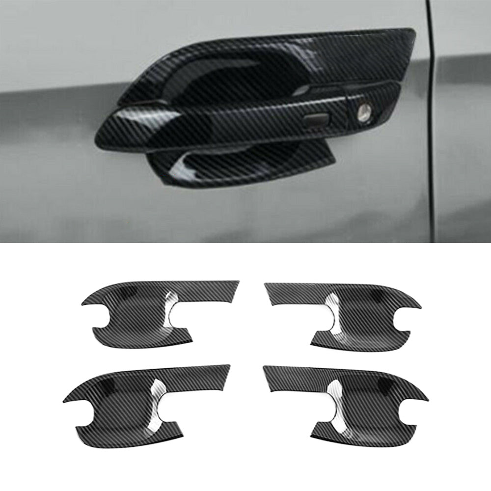 Carbon Fiber Exterior Door Handle Bowl Cover Trim Suitable For Isuzu D-Max / Dmax 2021-2022