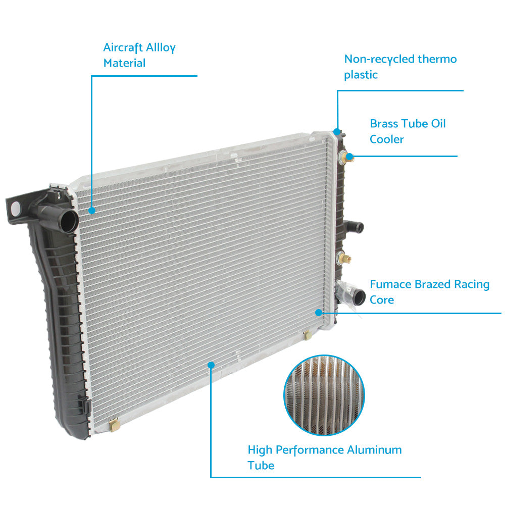 {{ RADIATOR FOR FORD FAIRMONT EL FALCON EF EL FAIRLANE NF NL LTD DF DL AT MT 94-98 }} - Buy Car Parts Online at {{ Kaka Auto Parts }}.