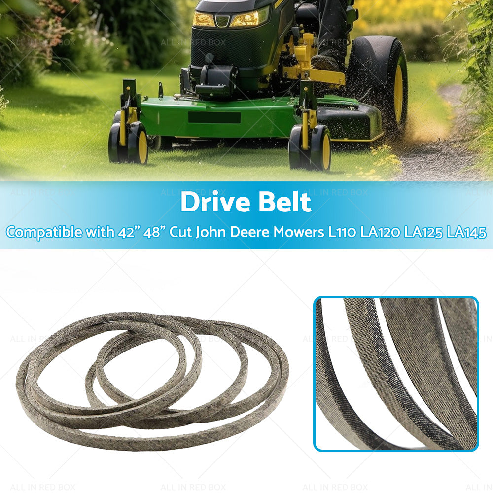 {{ Drive Belt Suitable For 42 inch 48 inch Cut John Deere Mowers L110 LA120 LA125 LA145 }} - Buy Car Parts Online at {{ Kaka Auto Parts }}.