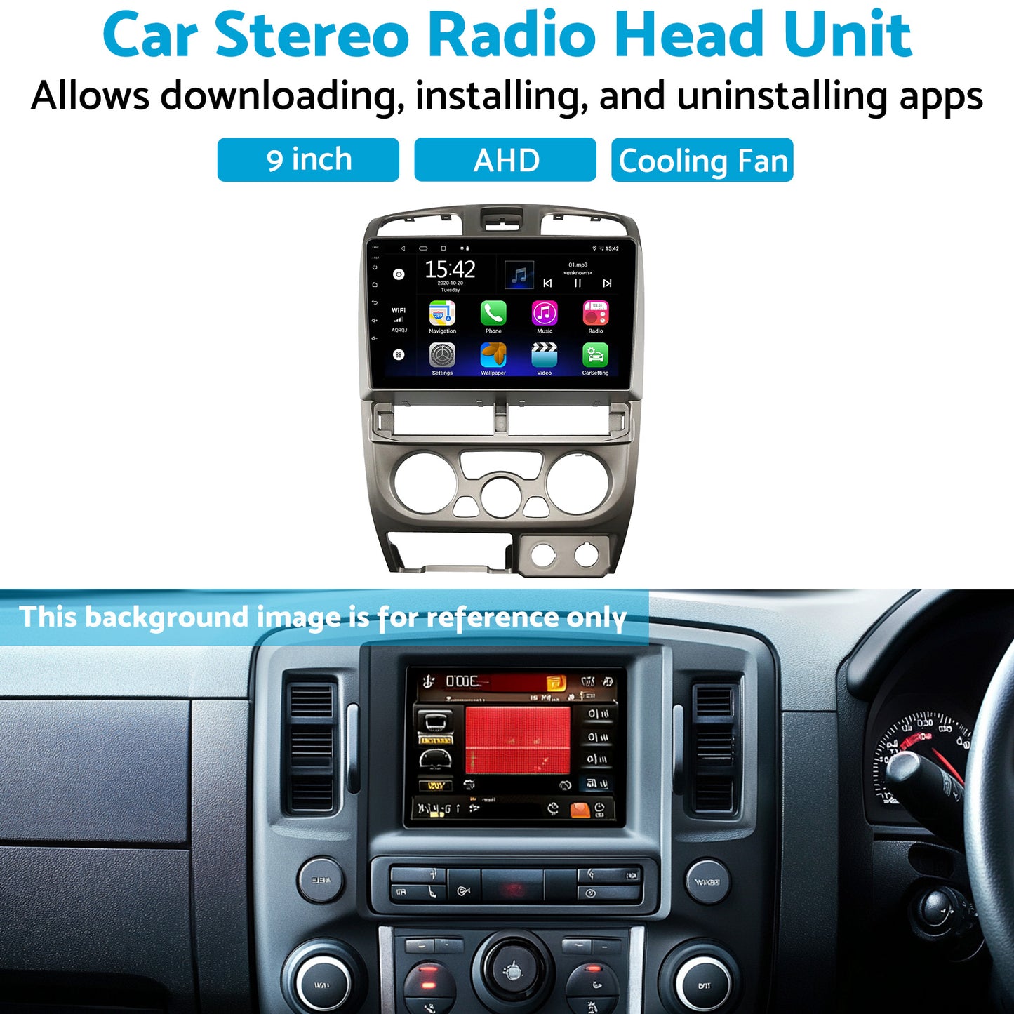 Android Car Stereo Radio with CarPlay, GPS, WiFi, and Camera Suitable For Holden Rodeo 4-64GB