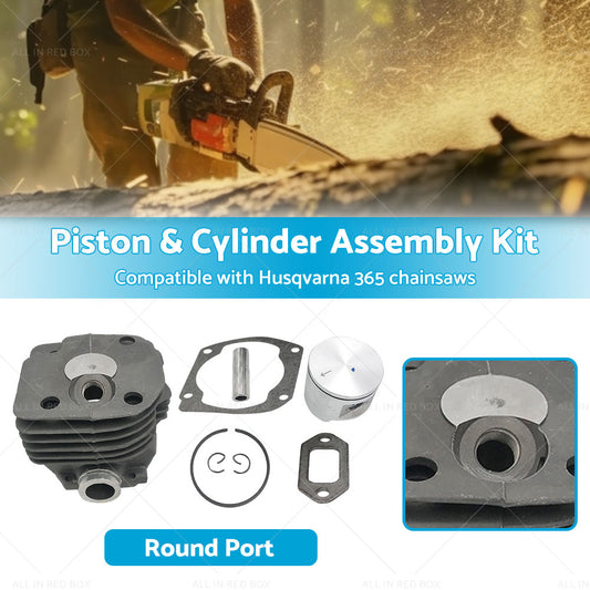Suitable for Husqvarna 365 Chainsaw 48mm Piston and Cylinder Assembly Kit