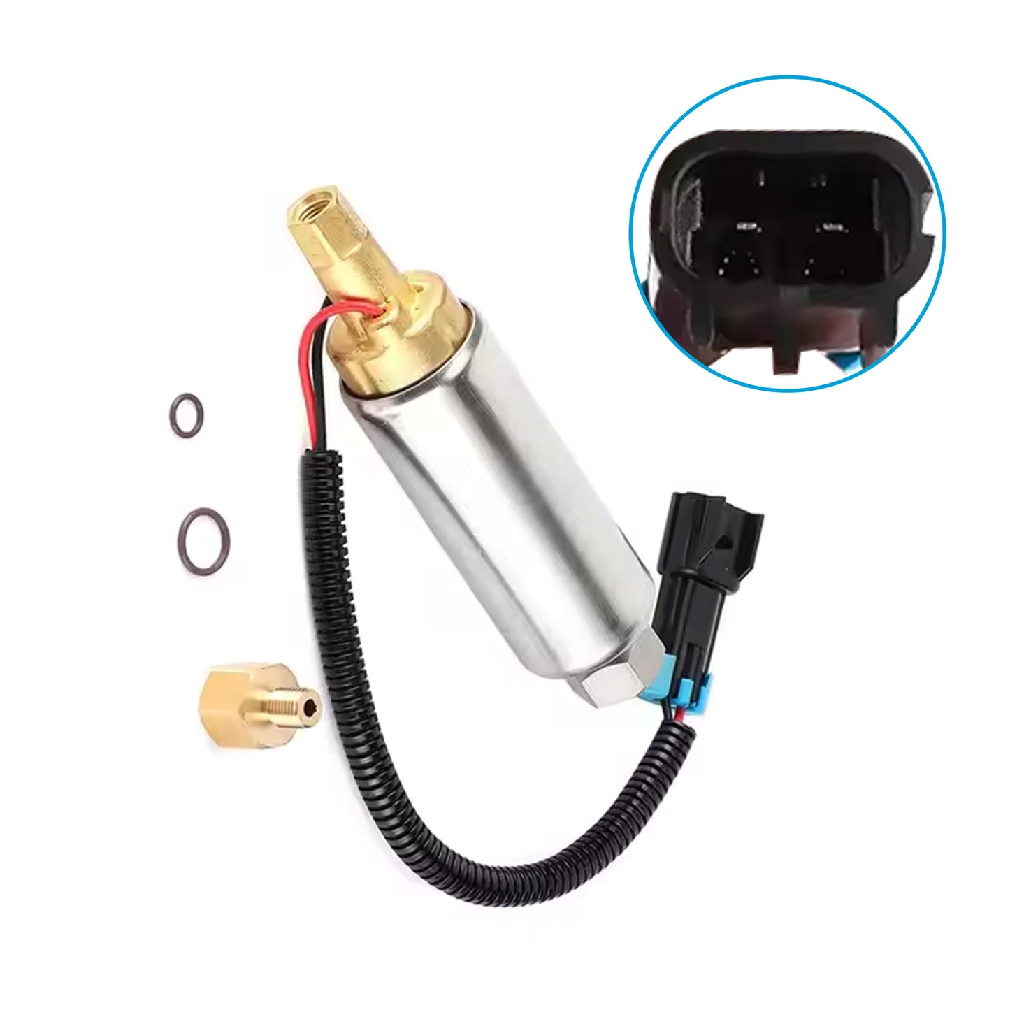 Fuel Pump Suitable for Mercury Mercruiser Marine Boat 4.3L 5.0L 5.7L V6 V8 Carburetor Engines 935432 18-8868 861155A3 with Gasket