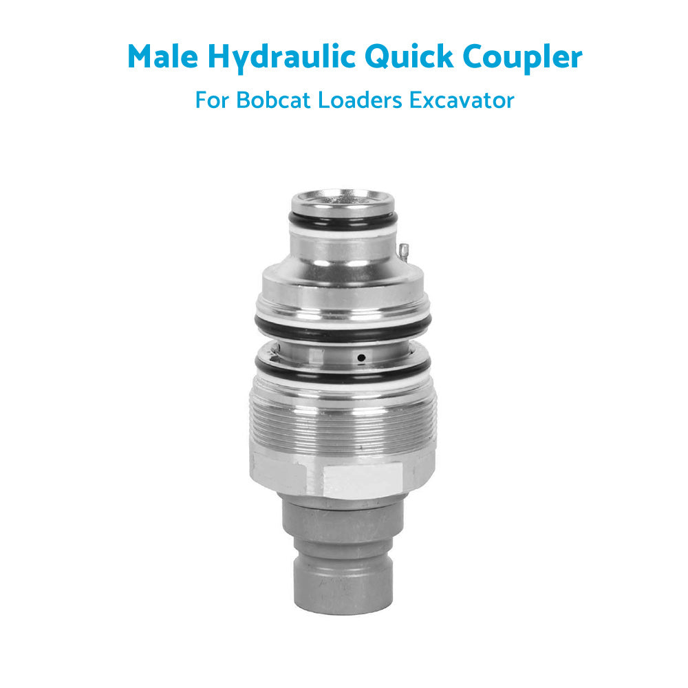 {{ For Bobcat Male Hydraulic Flat Face Quick Coupler 6679837 46mm 1 13 or 16 inch thread }} - Buy Car Parts Online at {{ Kaka Auto Parts }}.