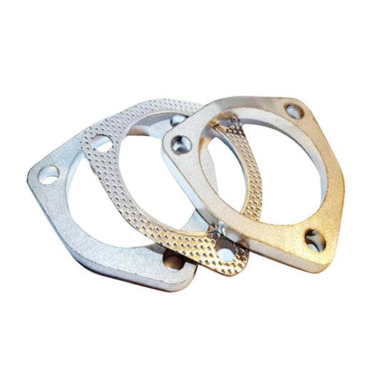 Exhaust Flange Plate Set 304 Stainless Steel 2.5in 63mm 3 Bolt Suitable For Universal Applications