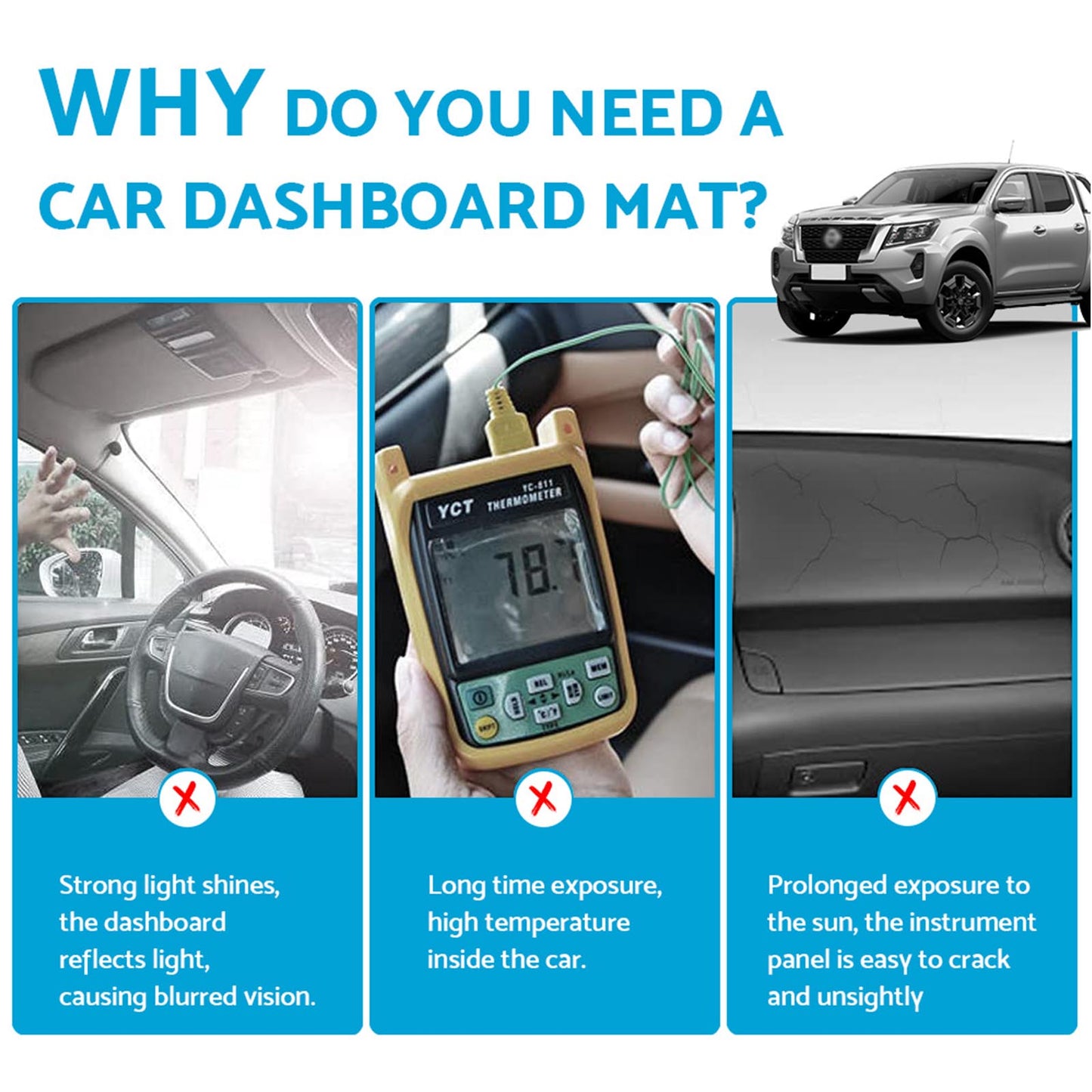 {{ Non-Slip Dash Mat Suitable for Mazda CX3 DK 2.0 (2015-2023) }} - Buy Car Parts Online at {{ Kaka Auto Parts }}.