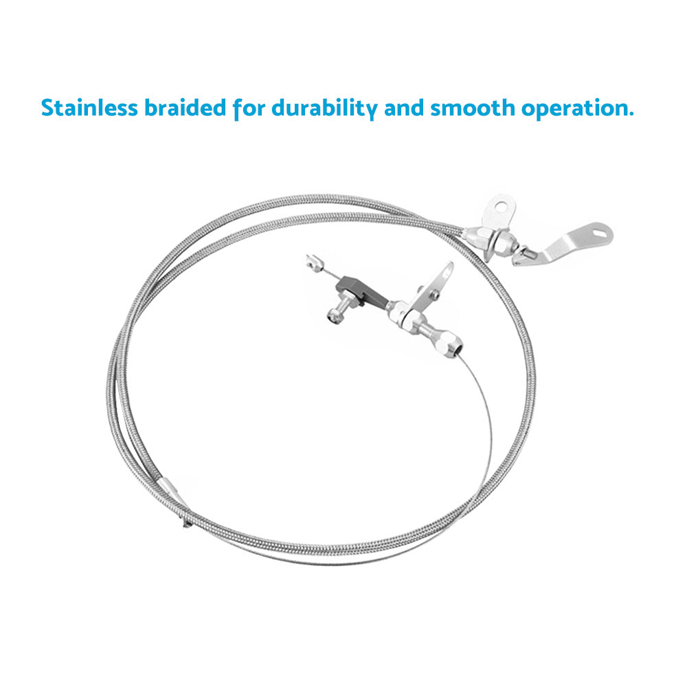Stainless Kickdown Cable Suitable For Ford C4 Transmission C-4 Detent