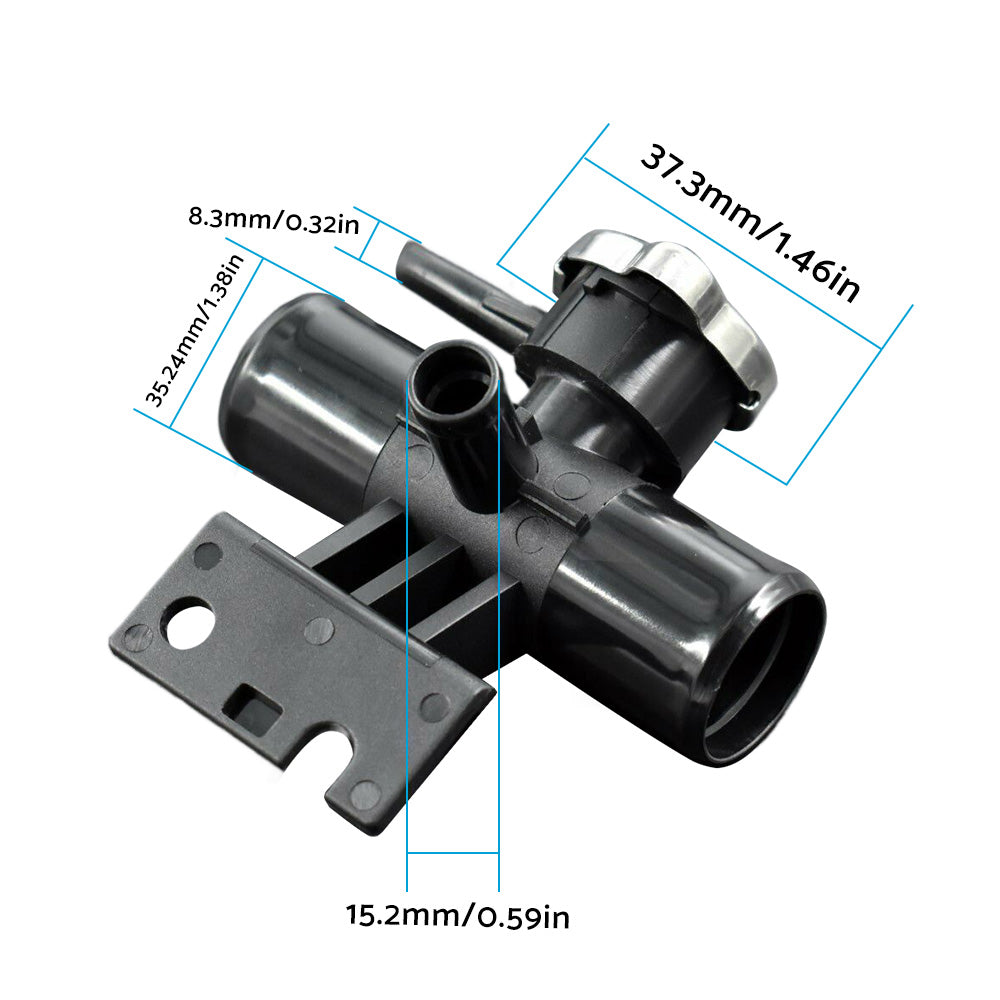 2x Radiator Coolant Filler Neck With Cap Suitable For Mitsubishi Lancer / Outlander Sport