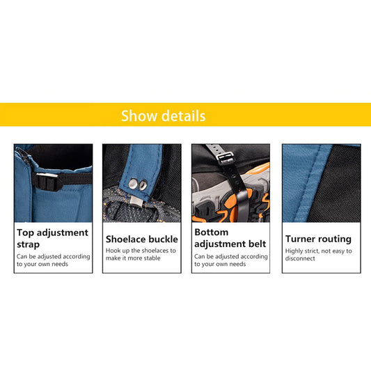Waterproof Snow Hiking Gaiters Cover Anti Bite Snake Guard Leg Protection Boots