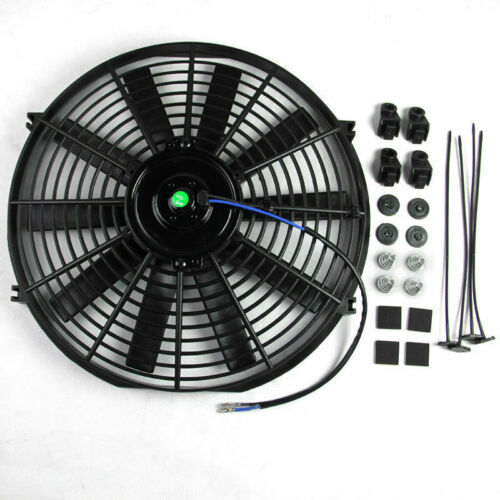 {{ Universal 14 Inch 12V 90W Radiator Electric Cooling Thermo Fan With Mounting Kit }} - Buy Car Parts Online at {{ Kaka Auto Parts }}.