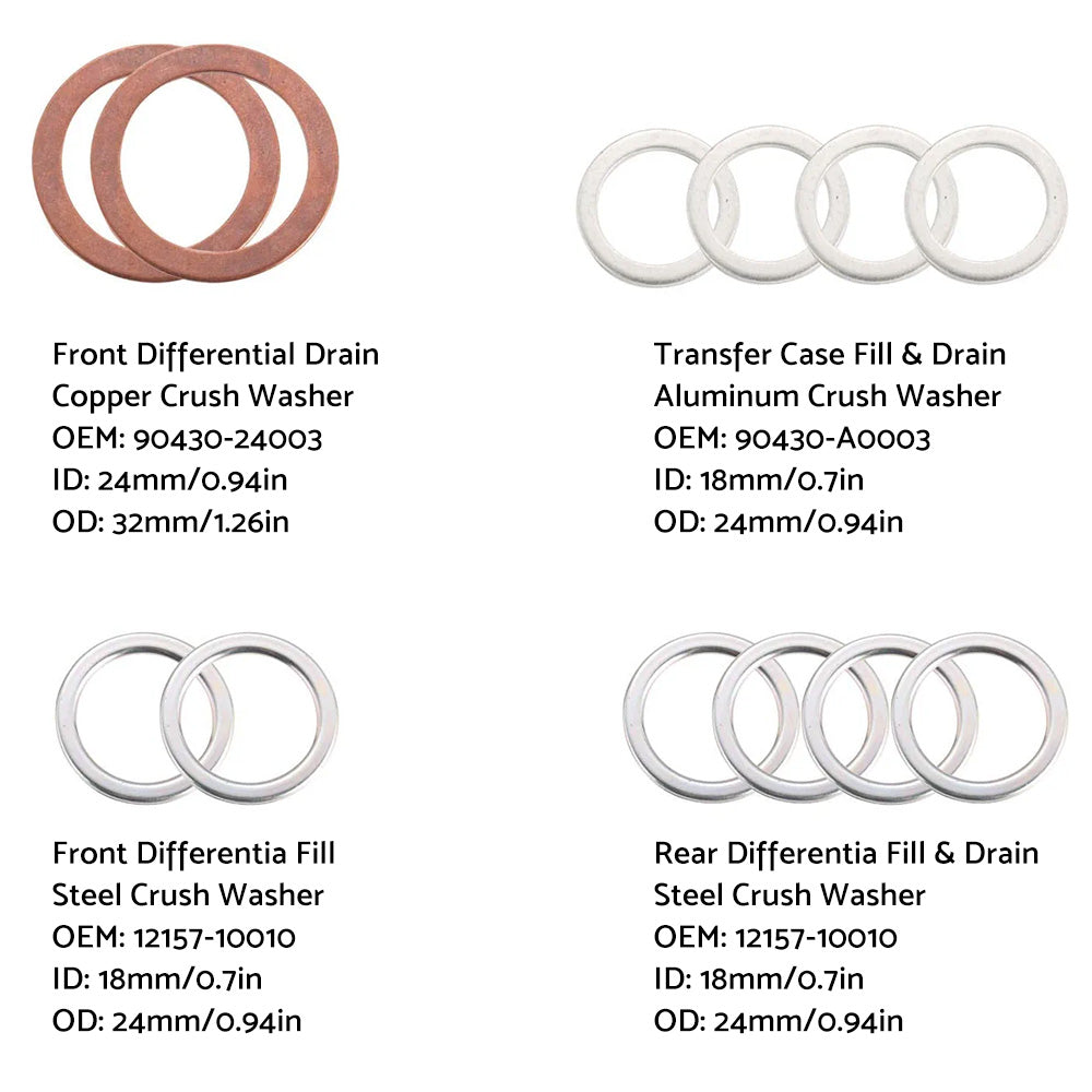 Oil Drain Plug Gasket Suitable For Toyota 12157-10010 / 90430-24003 / 90430-A0003