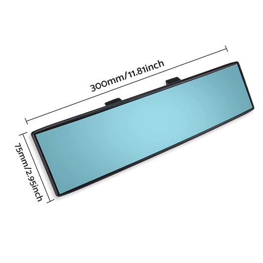 300mm Car Rear View Mirror Large Vision Convex Clear Lens Wide Angle Anti-Glare