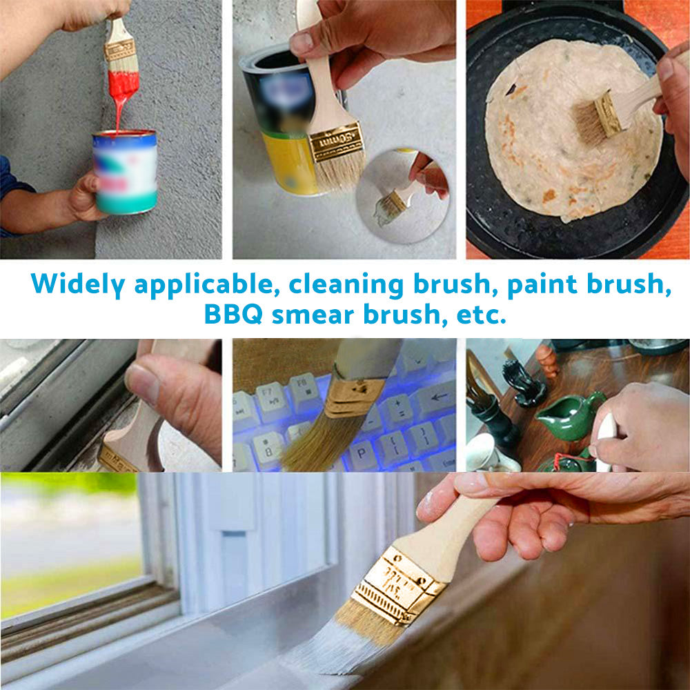 36PCS 1inch Chip Paint Brush DIY Art Varnishes Touchups Brushes Wooden Handle 1inch