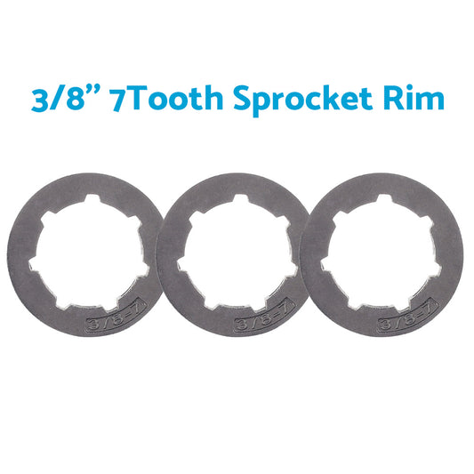 3PCS 3 8inch 7T Sprocket Rim Suitable for STIHL 044 046 066 MS440 MS441 MS460 MS660