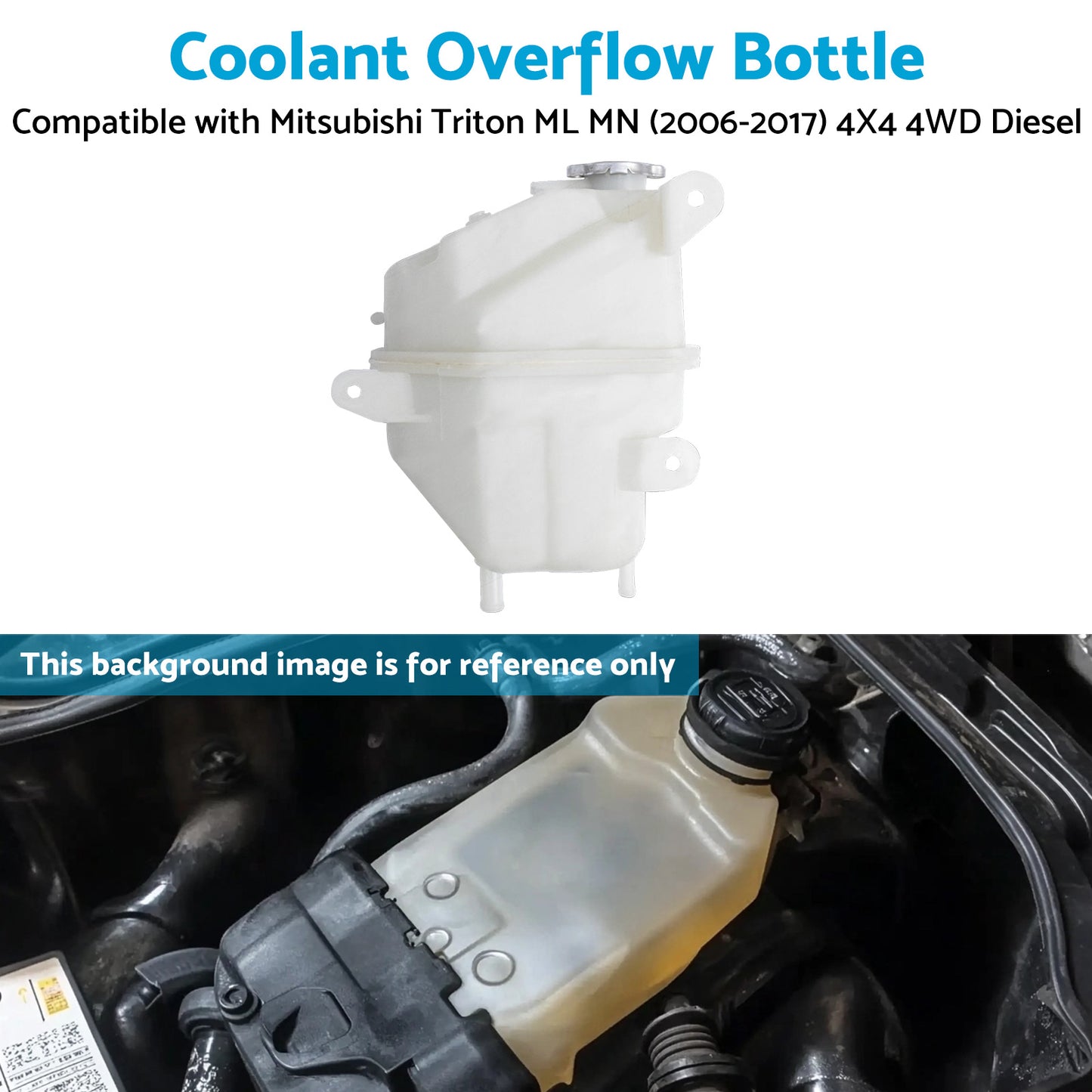 {{ Radiator Expansion Bottle Overflow Tank fit MITSUBISHI DELICA L400 WA 4M40 94-05 }} - Buy Car Parts Online at {{ Kaka Auto Parts }}.