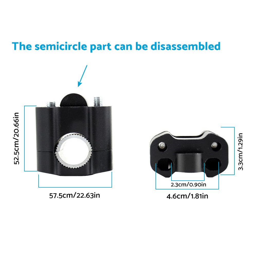 Handlebar Fat Bar Risers Mount Clamp Adaptor Suitable For 22mm to 28mm Pit / Dirt Bike