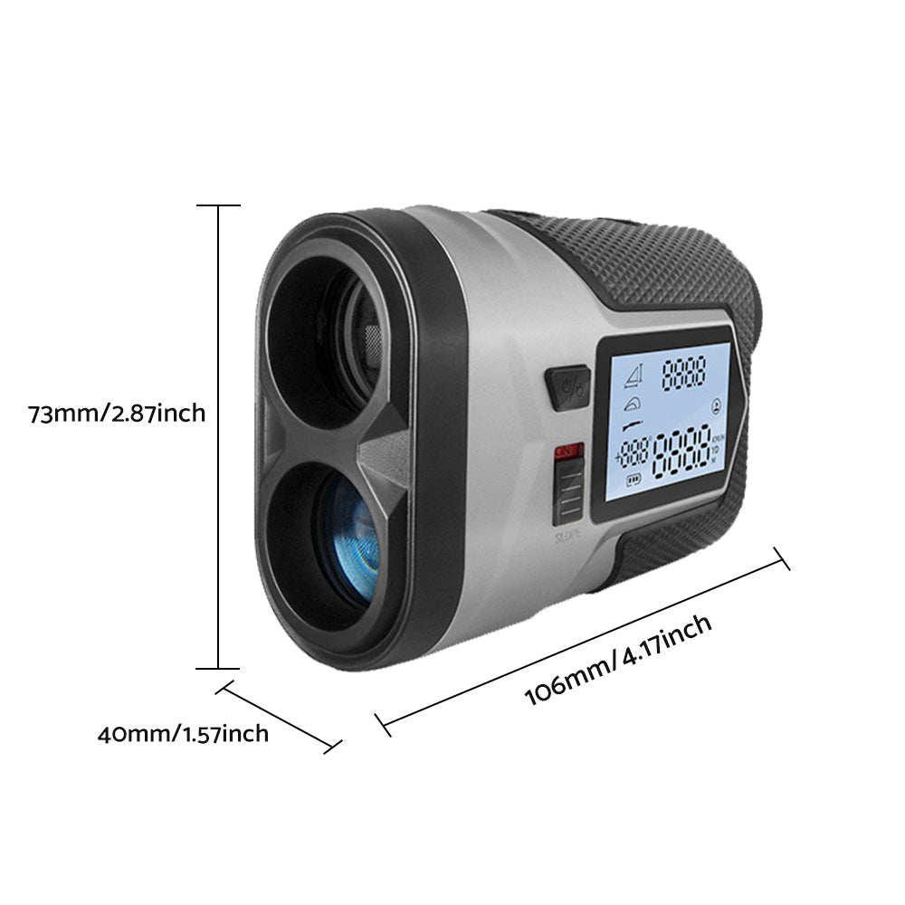 1200M Laser Golf Range Finder With Slope On/Off, LCD Display & Vibration
