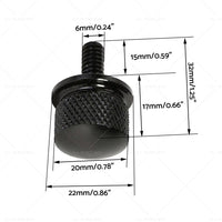 {{ Seat Bolt Tab Screw Mount Knob Cover Suitable For Harley Sportster Dyna Softail }} - Buy Car Parts Online at {{ Kaka Auto Parts }}.