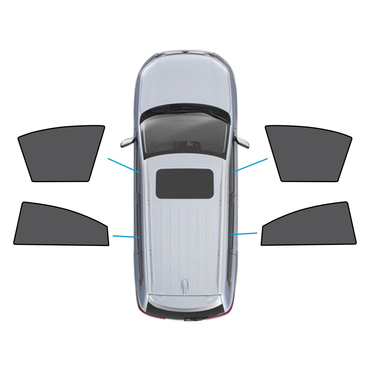 {{ 2x Car WindowShades Suitable for Mazda 6 Liftback 2nd Gen GH 07-12 UV Protection }} - Buy Car Parts Online at {{ Kaka Auto Parts }}.