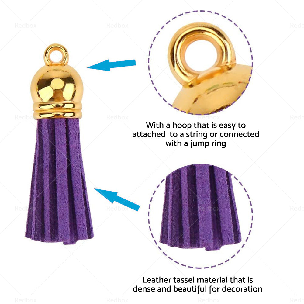 {{ 250PCS Keychain Ring Tassels Bulk Colored Leather Tassel Pendants Jewelry DIY }} - Buy Car Parts Online at {{ Kaka Auto Parts }}.