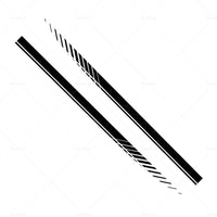 {{ 2x Racing Plaid Side Door Fender Skirt Stripes Decals Stickers Car Accessories }} - Buy Car Parts Online at {{ Kaka Auto Parts }}.