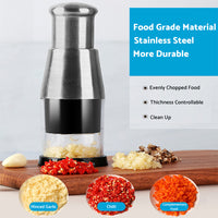 Pressed Garlic Chopper Stainless Steel 304 Suitable For Mincing & Crushing Garlic