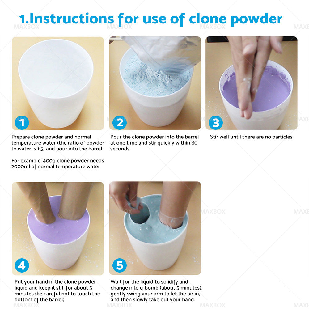 {{ 3D KEEPSAKE HANDS DIY CASTING KIT ART 1400G White Clone Model Powder for Adults }} - Buy Car Parts Online at {{ Kaka Auto Parts }}.