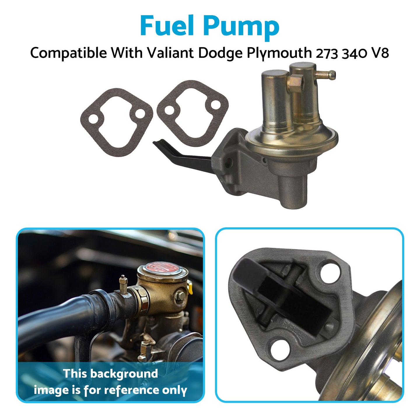 {{ Fuel Pump Suitable For Dodge Challenger Coronet Chrysler Valiant VC 273 318 V8 }} - Buy Car Parts Online at {{ Kaka Auto Parts }}.