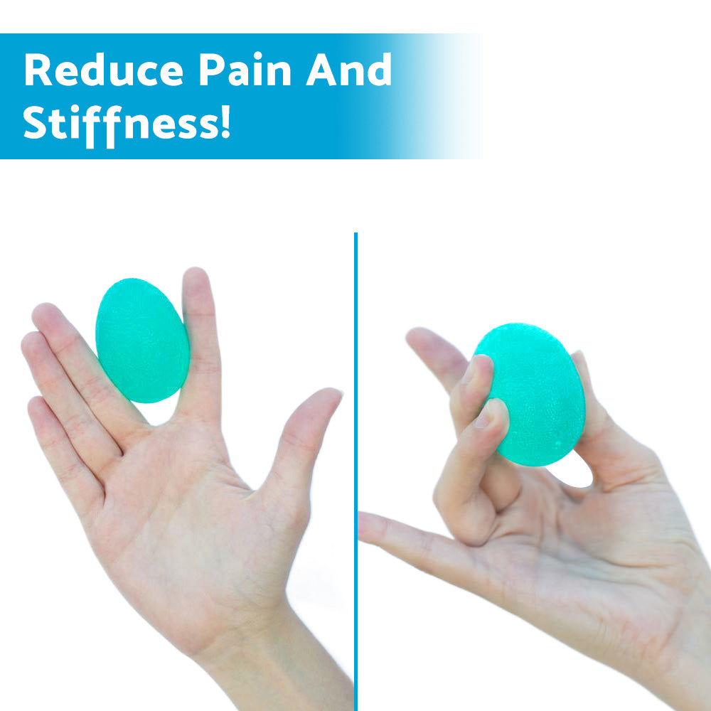 4PCS Hand Therapy Stress Relief Exercise Balls Hand Grip Strengthener Fing