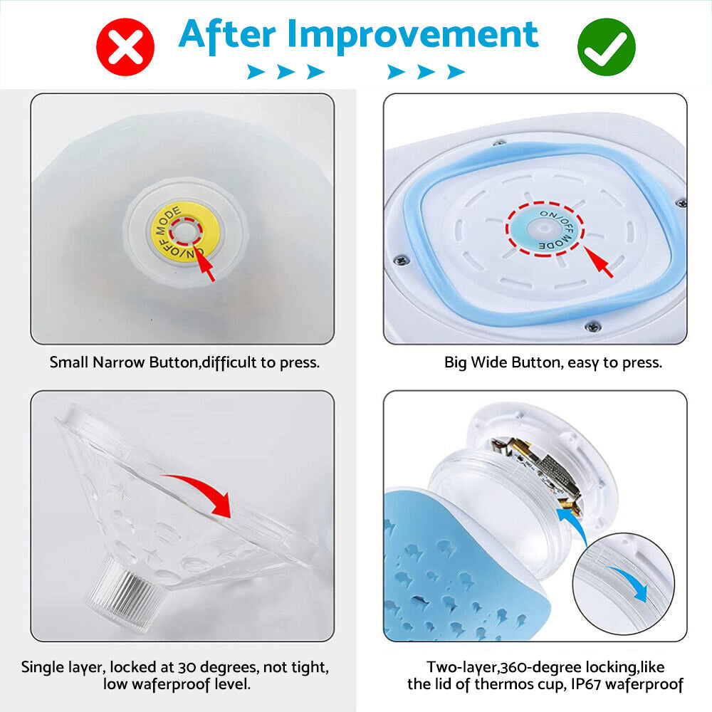 Floating Underwater LED Disco Light Glow Show Lamp Suitable For Swimming Pool, Tub & Spa