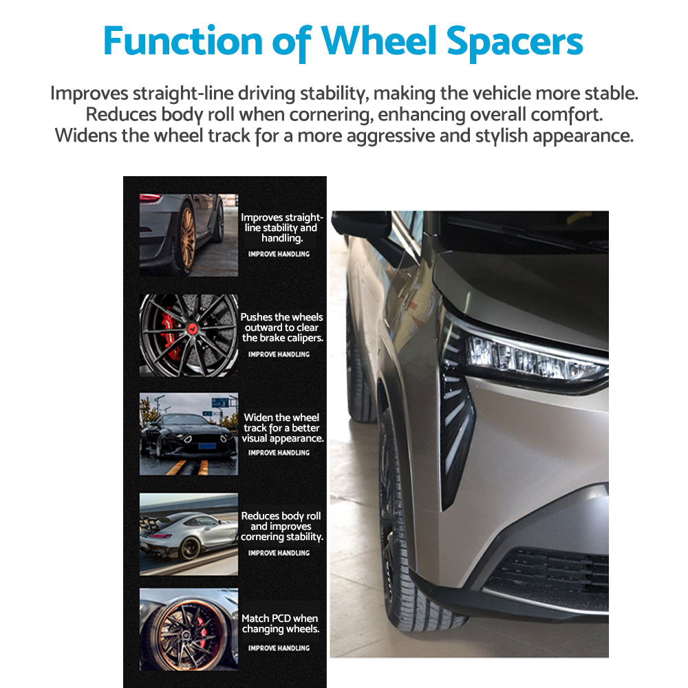 2PCS 10mm  Wheel Spacers Suitable For 6061-T6 Porsche Cayman Cayenne Panamera