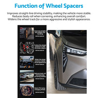 2PCS 10mm  Wheel Spacers Suitable For 6061-T6 Porsche Cayman Cayenne Panamera