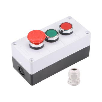 compare product Push Button Switch Box With Red & Green Momentary NO NC Switches and Emergency Stop Suitable For Industrial Control