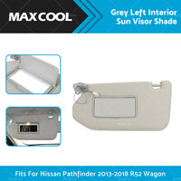 {{ Left Interior Sun Visor Shade Grey Fit For Nissan Pathfinder 2013-2018 R52 Wagon }} - Buy Car Parts Online at {{ Kaka Auto Parts }}.
