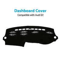 Dashboard Cover Non-Slip Dash Mat Suitable for Audi Q7 4L 2006-2014 Black