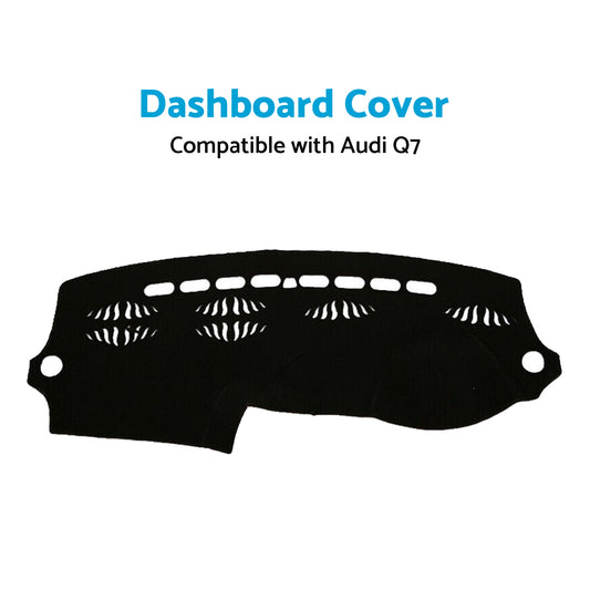 Dashboard Cover Non-Slip Dash Mat Suitable for Audi Q7 4L 2006-2014 Black