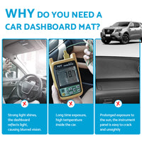 Dash Mat Suitable For MG MG3 Excite CORE Hatchback 5 Door 2018-2021 MY18 Black Non-Slip