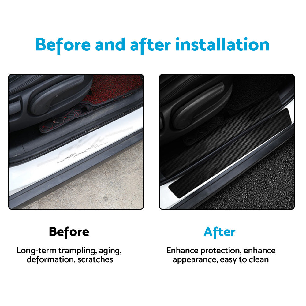 4x Front & Rear Door Sill Threshold Sticker Suitable For Ford Ranger Wildtrak