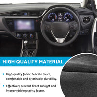 {{ Dash Mat Suitable For Toyota Corolla 2014-2018 Hatch Dashboard Cover Black }} - Buy Car Parts Online at {{ Kaka Auto Parts }}.