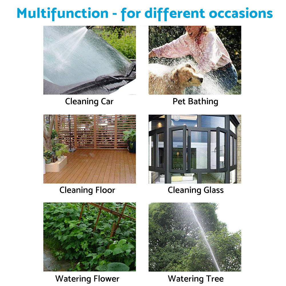 High Pressure Water Hose Nozzle Long Spray Nozzle Garden Hose Garden Car Wash