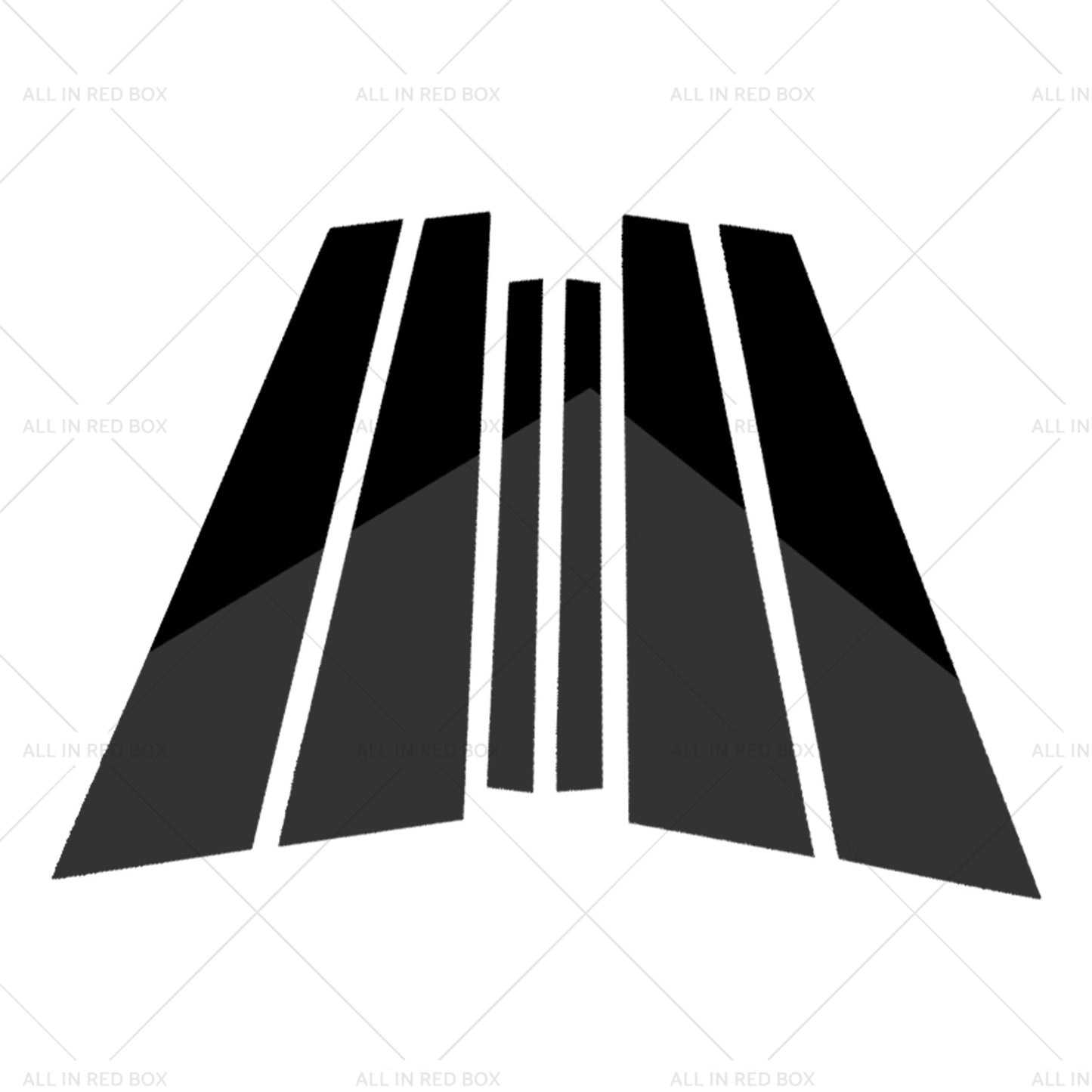 {{ 6x Black Pillar Post Cover Trims Suitable for Infiniti G35 G37 Sedan 02-13 }} - Buy Car Parts Online at {{ Kaka Auto Parts }}.