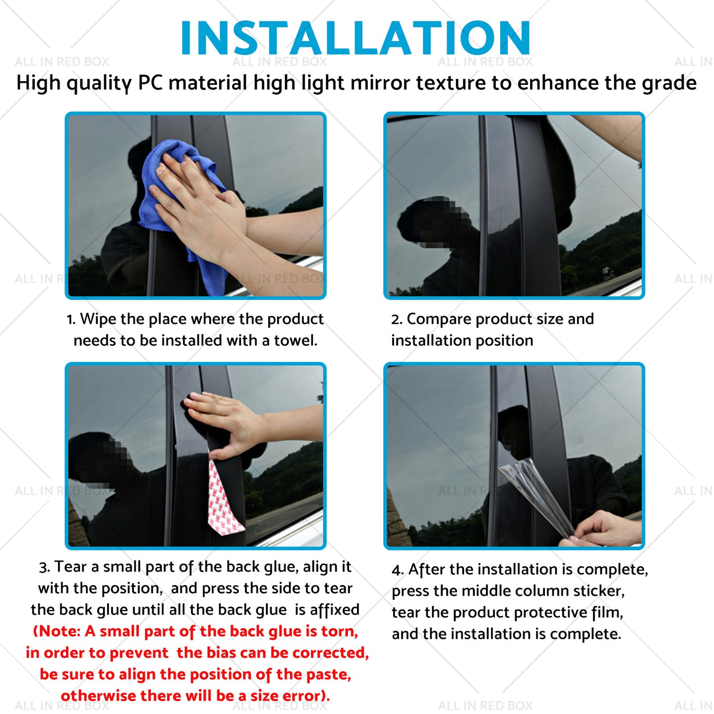 {{ 6x Black Pillar Post Cover Trims Suitable for Infiniti G35 G37 Sedan 02-13 }} - Buy Car Parts Online at {{ Kaka Auto Parts }}.