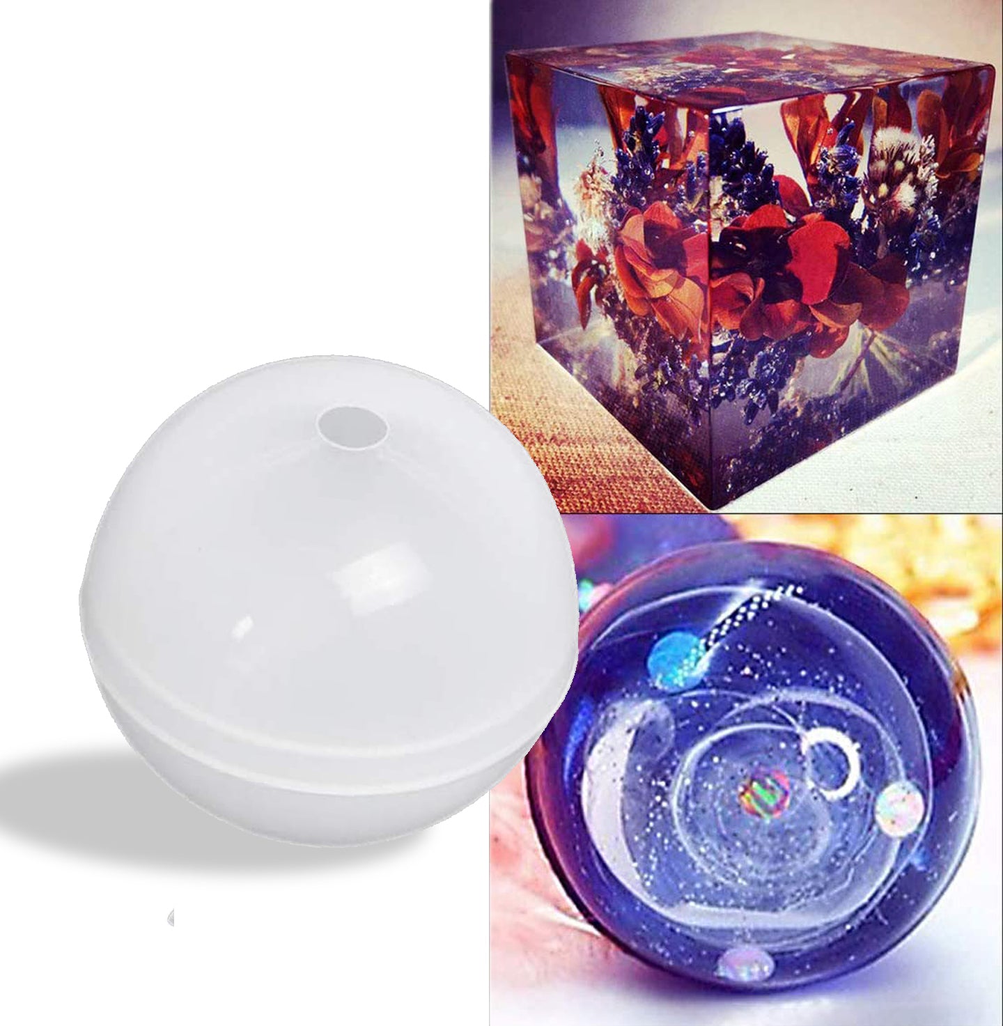 Jewelry Tools Suitable For DIY Resin Craft Pendants Necklaces Silicone 60mm