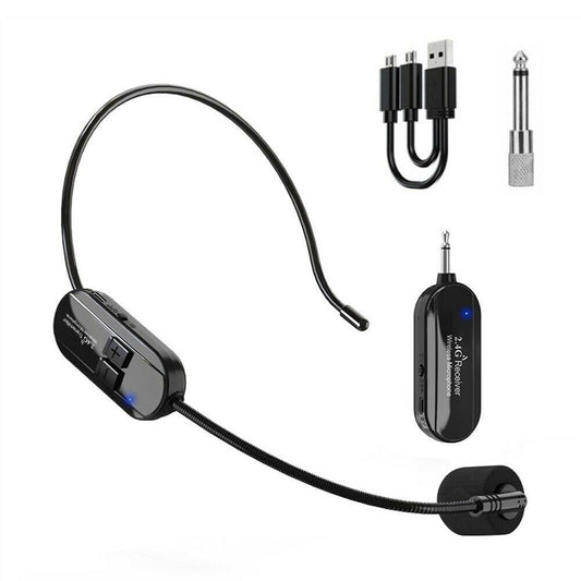 Wireless Microphone Headset 2.4G Suitable For Pro Audio Voice Teaching Outdoor Use