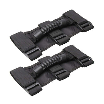 compare product 2x Off-Road Roll Grab Bar Handles Suitable For Jeep Wrangler JT / JL / JK / TJ Black