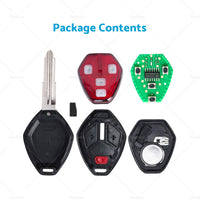 {{ 4 Button Complete Remote Key Fob Fits For Mitsubishi 380 Series 2005-2008 }} - Buy Car Parts Online at {{ Kaka Auto Parts }}.