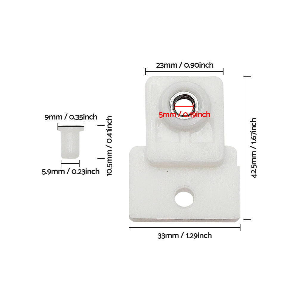 2x Left & Right Door Window Glass Track Clip Suitable For Isuzu D-Max Holden Colorado Rodeo 2002–2019