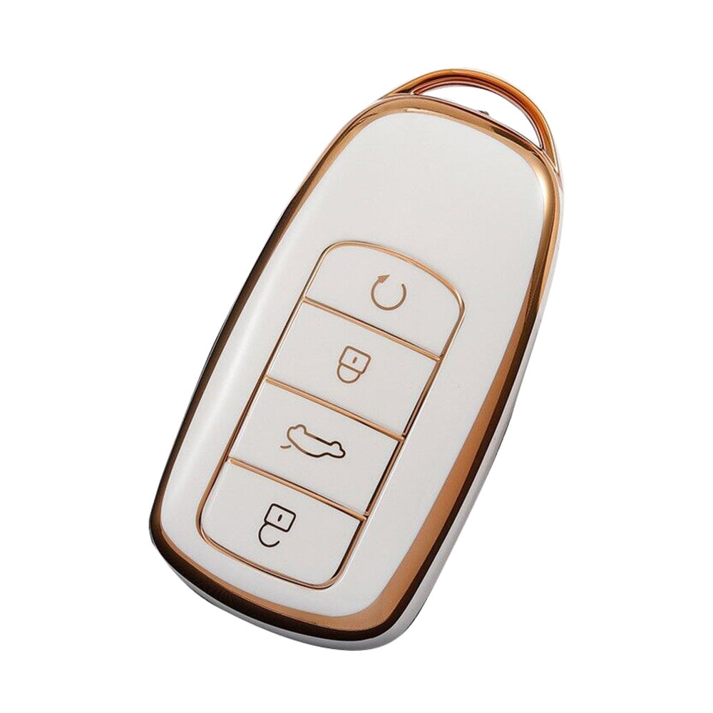 Car Remote Key Fob Case Cover Suitable For Chery Omoda 5 TPU Beige