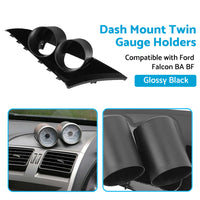 {{ Dash Mount Twin Gauge 52mm Holders Suitable For Ford Falcon BA BF XR6 XR8 XR6T }} - Buy Car Parts Online at {{ Kaka Auto Parts }}.